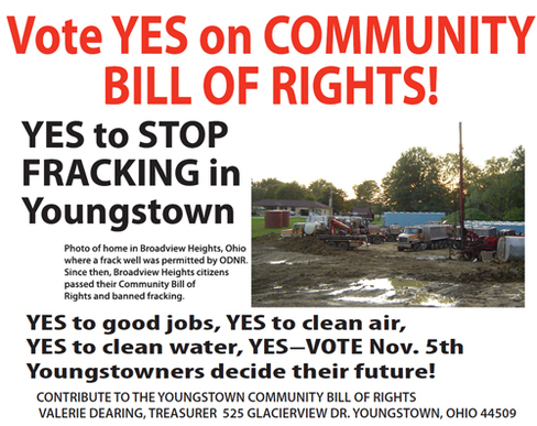 Vote YES Community Bill of Rights Youngstown Nov 5